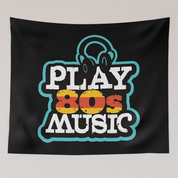 Item preview, Play 80s Music dark background designed and sold by DanceDeck.