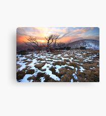 Mt Hotham Early Winter Sunset, Australia Canvas Print