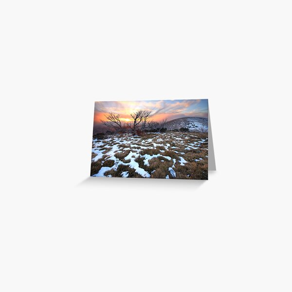 Mt Hotham Early Winter Sunset, Australia Greeting Card