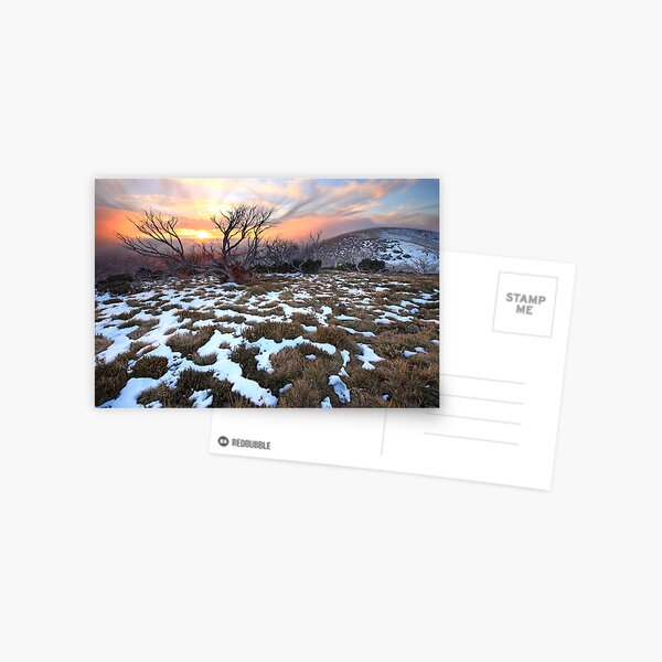 Mt Hotham Early Winter Sunset, Australia Postcard