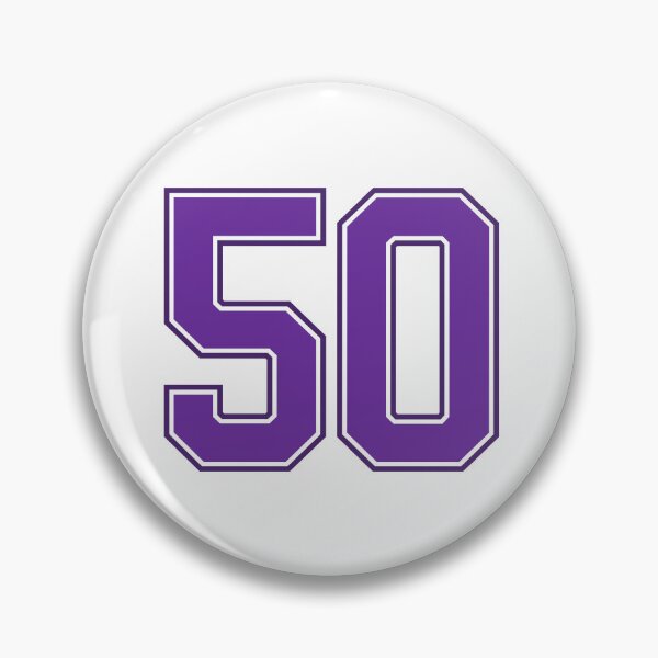 Item preview, Purple Number 50 lucky sports jersey fifty designed and sold by HeavyStyle.