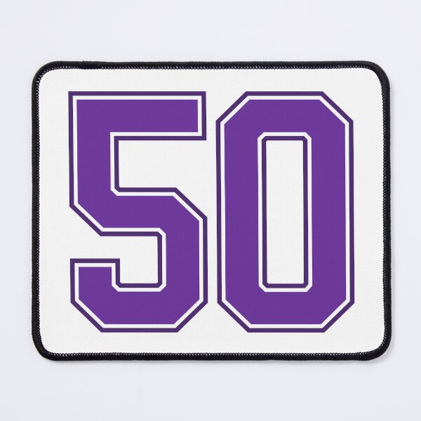 Item preview, Purple Number 50 lucky sports jersey fifty designed and sold by HeavyStyle.