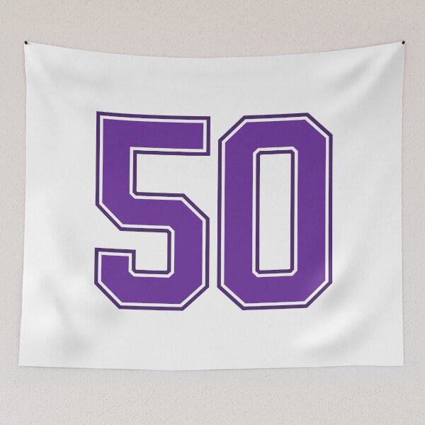 Item preview, Purple Number 50 lucky sports jersey fifty designed and sold by HeavyStyle.