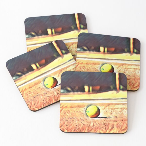 Item preview, Tennis Ball on Tennis Court Canvas | Art Print designed and sold by BigCityTennis.