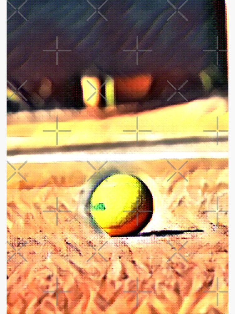 Thumbnail 3 of 3, Journal, Tennis Ball on Tennis Court Canvas | Art Print designed and sold by BigCityTennis.