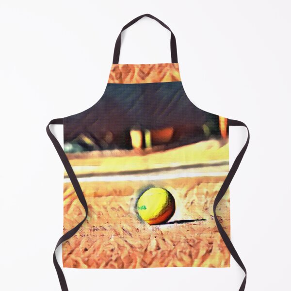 Item preview, Pelota de tenis en la lona de la cancha de tenis | Lámina artística designed and sold by BigCityTennis.