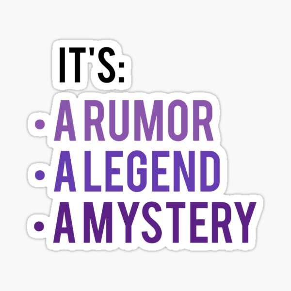 Es un rumor Pegatina
