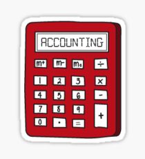 Accounting Calculator Sticker