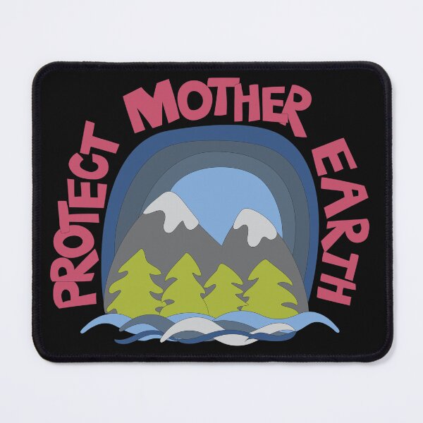 Item preview, Protect Mother Earth Illustrated Mountain Climate Change Ambassador designed and sold by AngelDawnDesign.