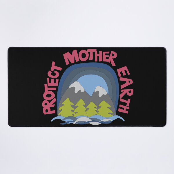 Item preview, Protect Mother Earth Illustrated Mountain Climate Change Ambassador designed and sold by AngelDawnDesign.
