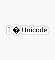 I [?] Unicode Shirt Sticker