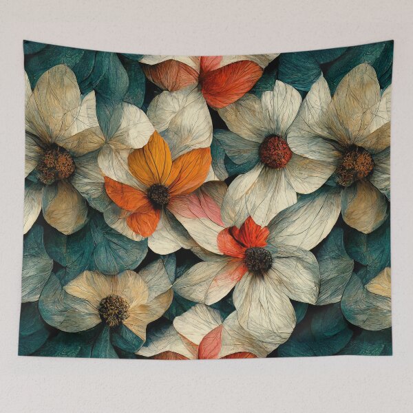 Item preview, Harmonic Retro Vintage Flower Pattern designed and sold by lordyswiss.