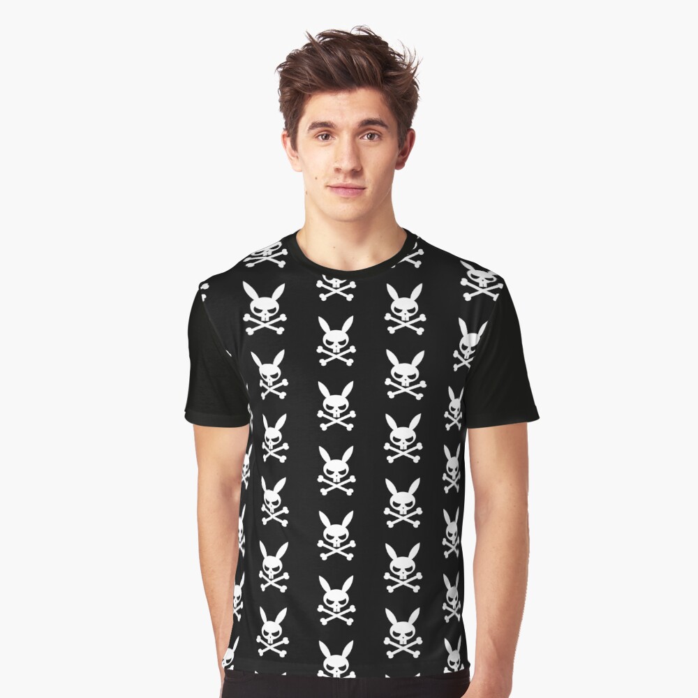 shirt with bunny and crossbones