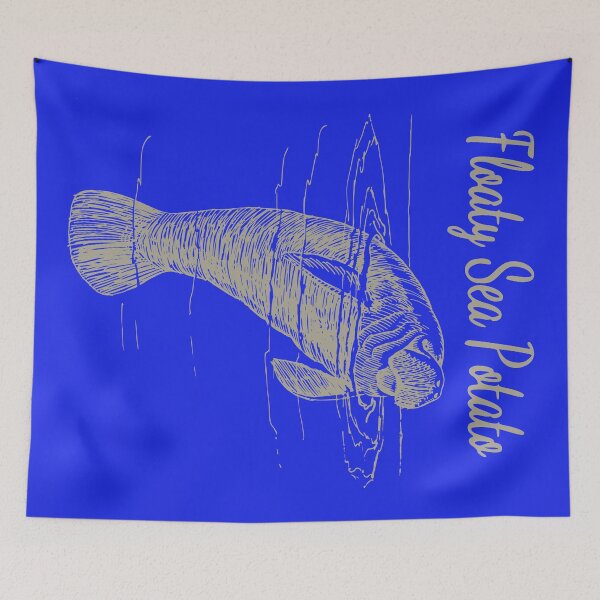 Item preview, Manatee Floaty Sea Potato designed and sold by KellysComColors.