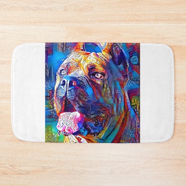 Item preview, Cane Corso head - colorful painting designed and sold by NickoPrints.