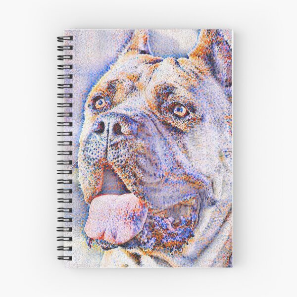 Item preview, Cane Corso head - colorful pointillist painting designed and sold by NickoPrints.