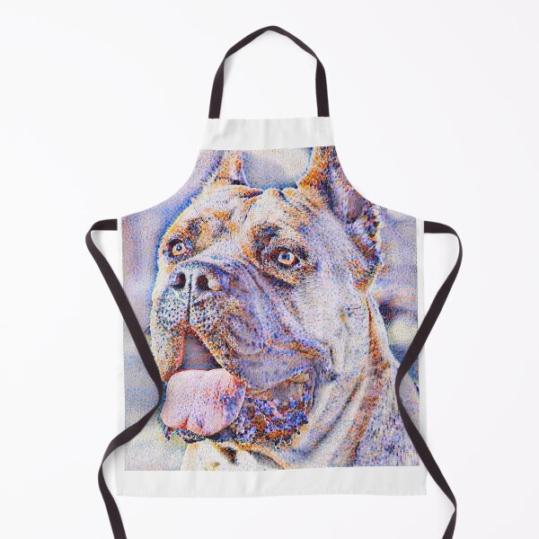 Item preview, Cane Corso head - colorful pointillist painting designed and sold by NickoPrints.