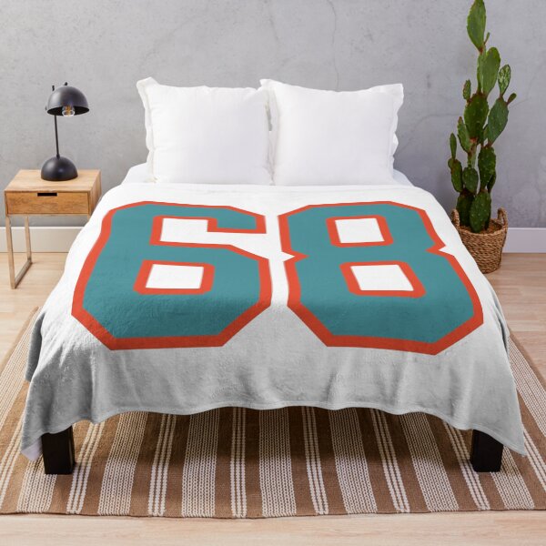 Item preview, 68 number, aqua orange lucky sports sixty eight designed and sold by ArtIsParty.