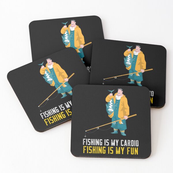 Item preview, FISHING IS MY CARDIO, FISHING IS MY FUN designed and sold by MJ96-PRO.