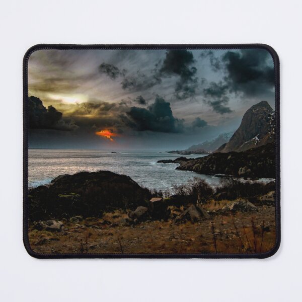 Item preview, Lofoten Coastal Road Sunset designed and sold by nbrandsberg.