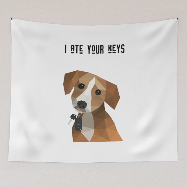 Item preview, Dog lover art dog with key  designed and sold by KARTICK DUTTA.