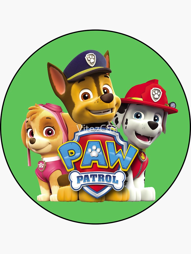 Paw patrol logo stickers, paw patrol zuma Sticker for Sale by Desgin0001