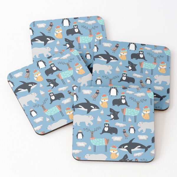 Item preview, Cute Arctic Animals Seamless Pattern designed and sold by CrossVersion.