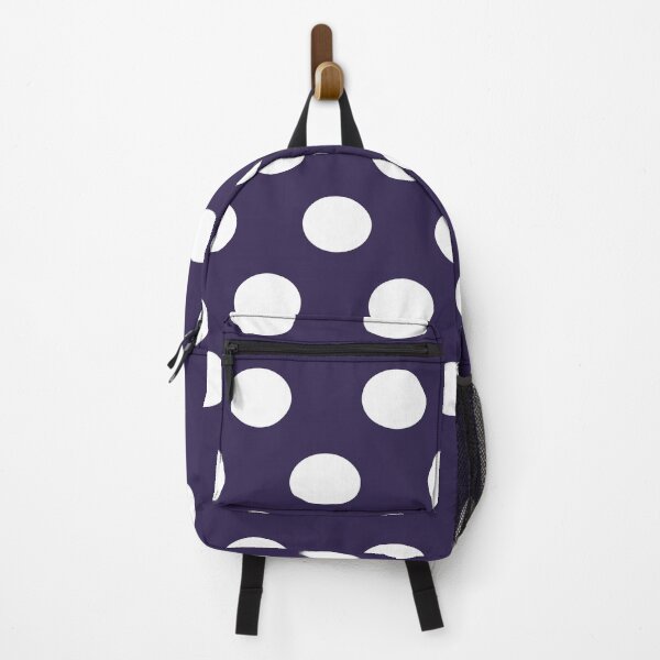 Item preview, Large WHITE & NAVY BLUE POLKA DOTS designed and sold by RachelMacht.