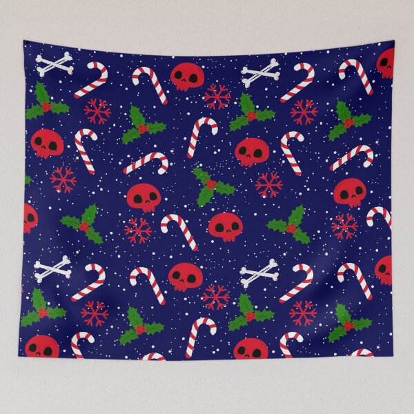 Item preview, Blue and red gothic Christmas designed and sold by DemonicGloom.