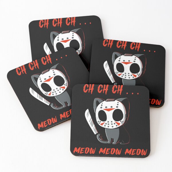 Item preview, ch ch ch meow meow meow cat halloween horror designed and sold by Yobeli.
