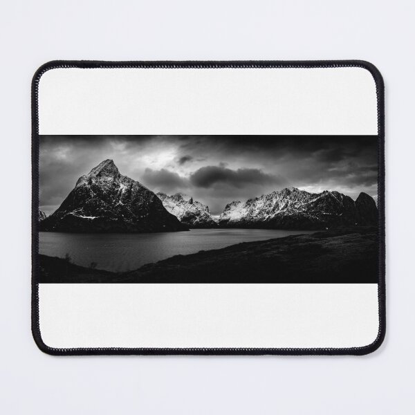 Item preview, Moltind Mountain in Black and White designed and sold by nbrandsberg.