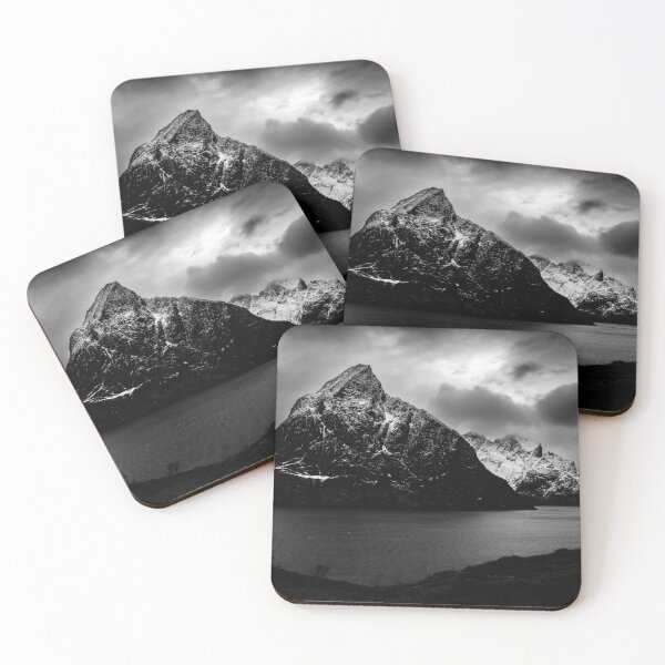 Item preview, Moltind Mountain in Black and White designed and sold by nbrandsberg.