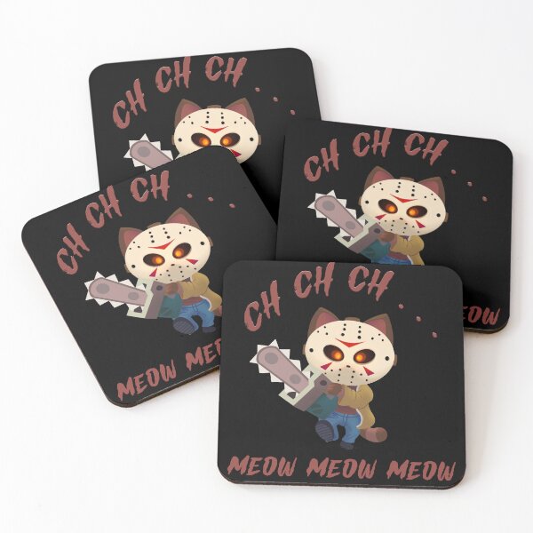 Item preview, ch ch ch meow meow meow cat halloween horror designed and sold by Yobeli.
