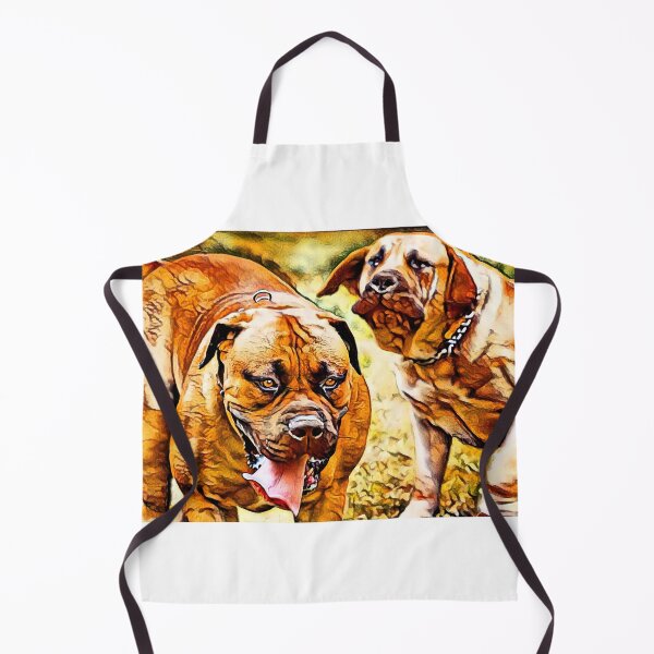 Artikelvorschau, Playful Boerboel dogs - brown high contrast entworfen und verkauft von NickoPrints.