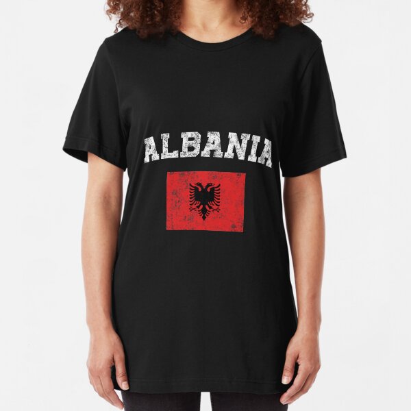 Ladies T-Shirt KEEP CALM /& Support ALBANIA Football Womens