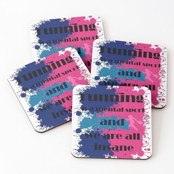 Item preview, running is a mental sport and we are all insane colorful design designed and sold by LilaDiams.