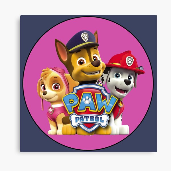 Nickelodeon Paw Patrol Square Canvas Wall Art 11" Toy (Pack Of 4