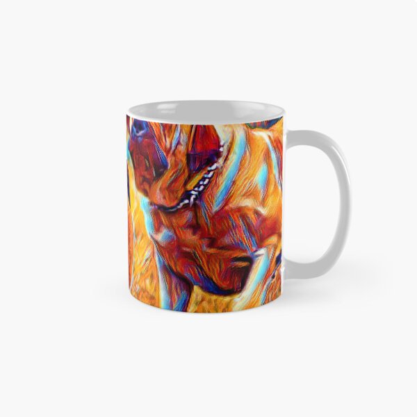 Artikelvorschau, Playful Boerboel dogs - colorful dark orange, red and cyan entworfen und verkauft von NickoPrints.