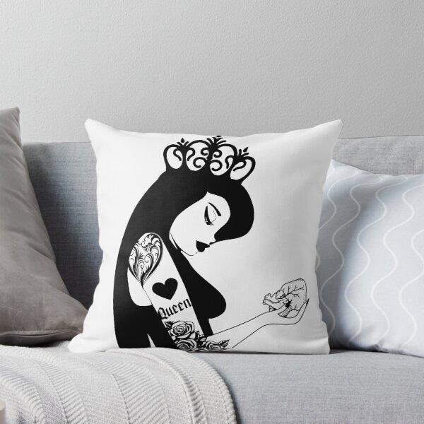 Item preview, Lady of Hearts Punk black and white designed and sold by NolDesigns.