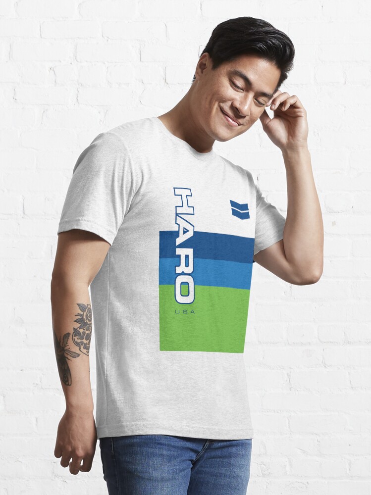 1985 Haro BMX Jersey Blue Green Essential T Shirt for Sale by brocklarock Redbubble