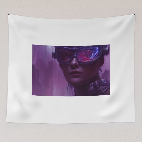 Item preview, Cyberpunk warrior designed and sold by mirandaartist.