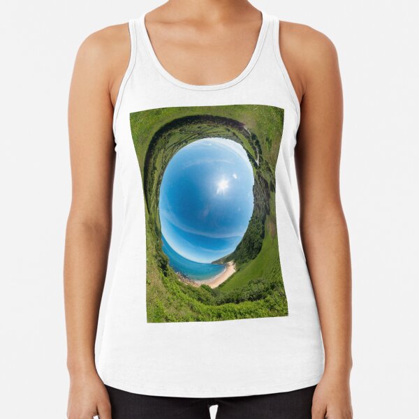 Kinnagoe Bay - Sky In Racerback Tank Top