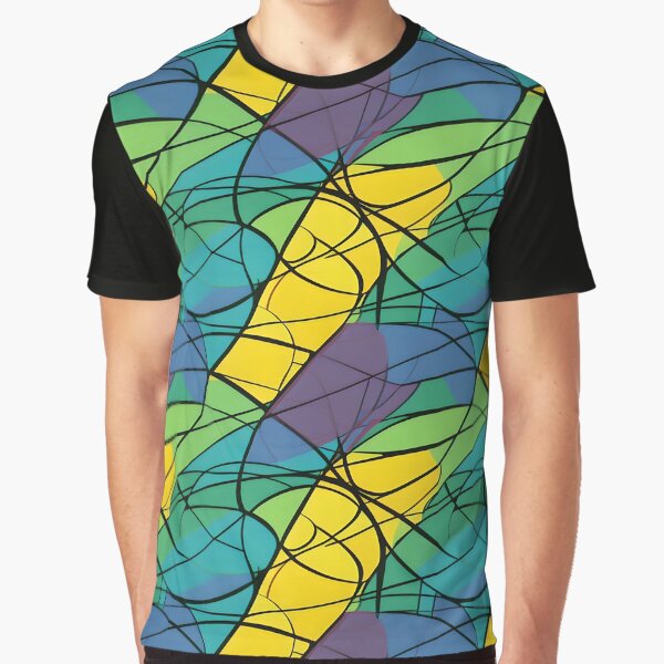 "Modern" Stained Glass Graphic T-Shirt