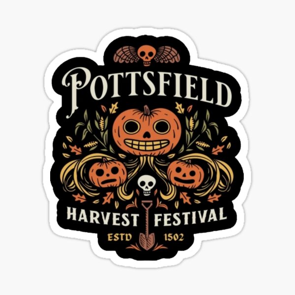 Pottsfield Harvest Festival Sticker for Sale by kiwibee