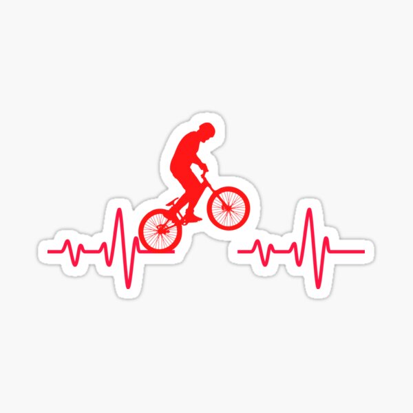 bike heartbeat sticker