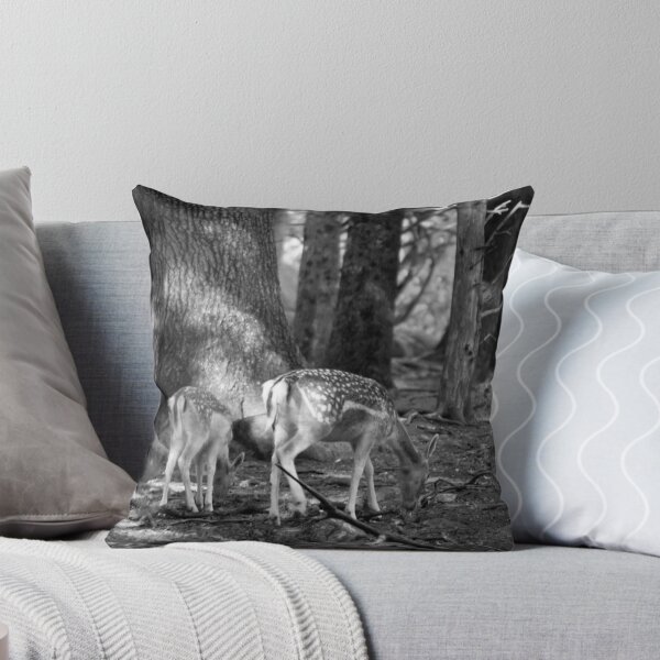 With Mom Throw Pillow