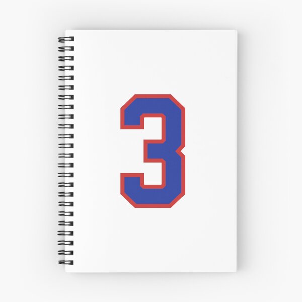 Item preview, Number 3 blue red sports jersey three designed and sold by LoveIsColorful.