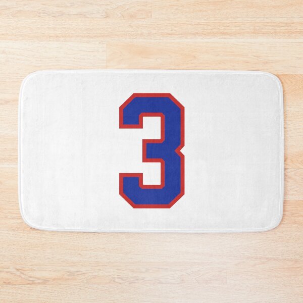 Item preview, Number 3 blue red sports jersey three designed and sold by LoveIsColorful.