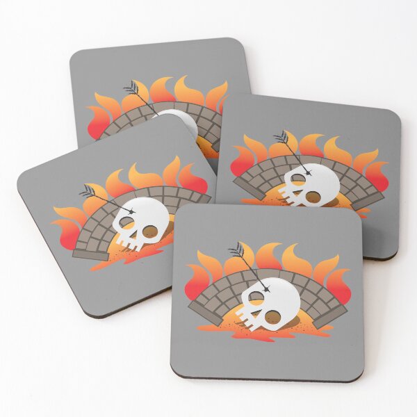 Item preview, BRIDGEBURNERS fanart Burning bridge with an impaled skull designed and sold by jazzydevil.