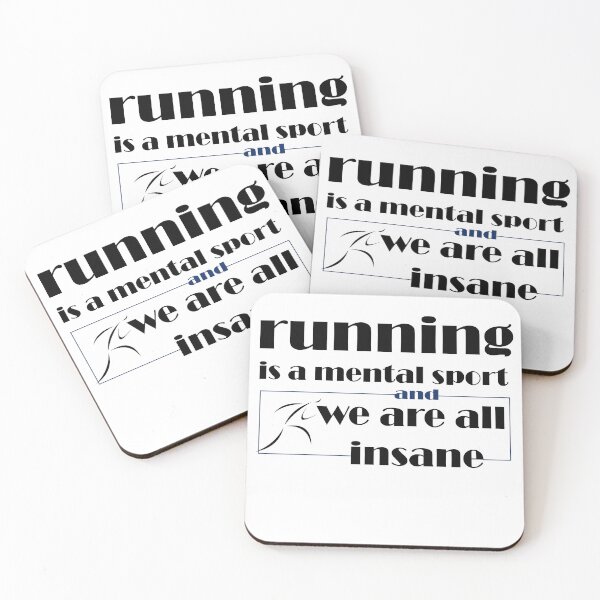 Item preview, running is a mental sport and we are all insane colorful design designed and sold by LilaDiams.